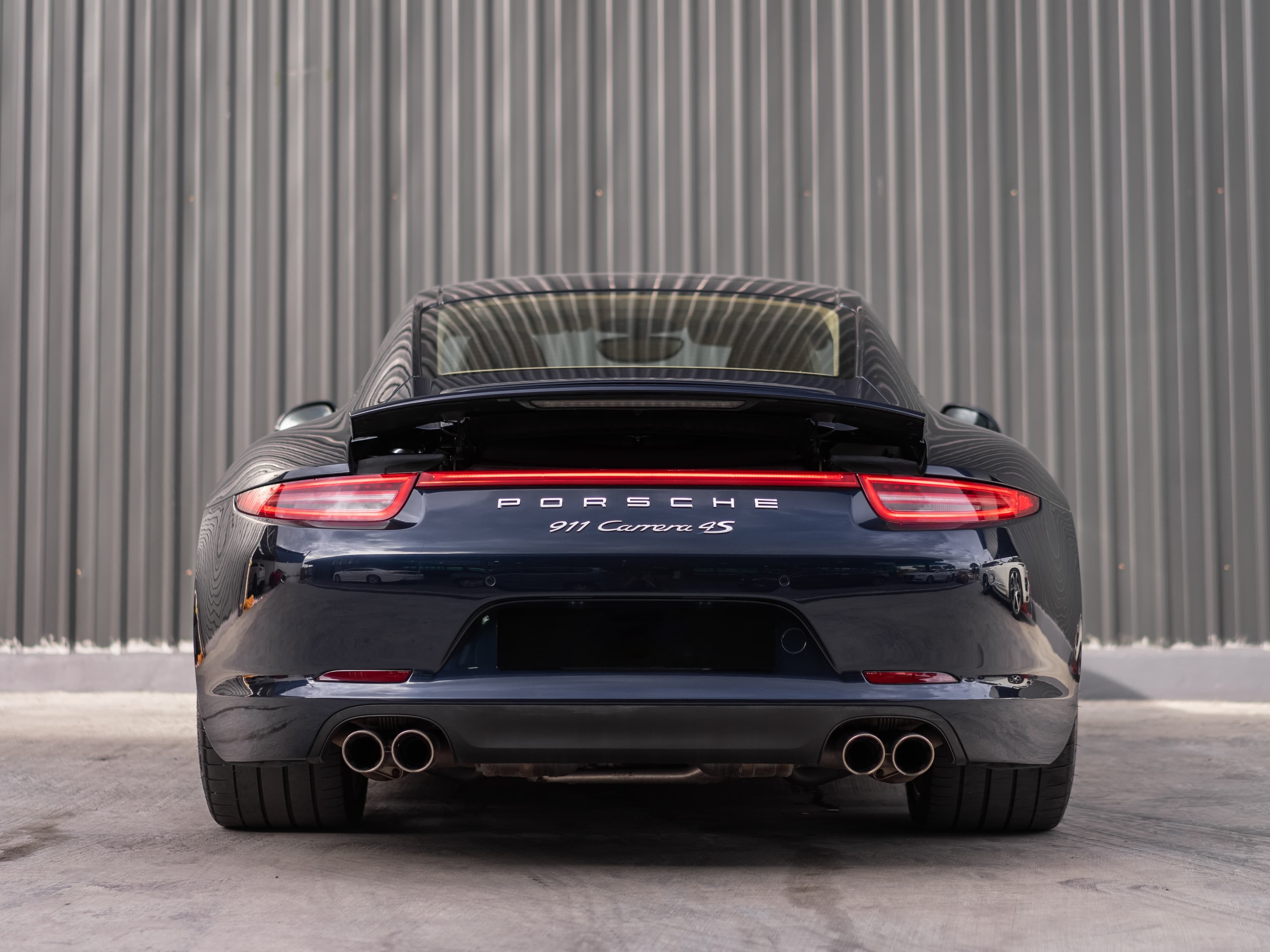 Rear of car with registration S66 SUF